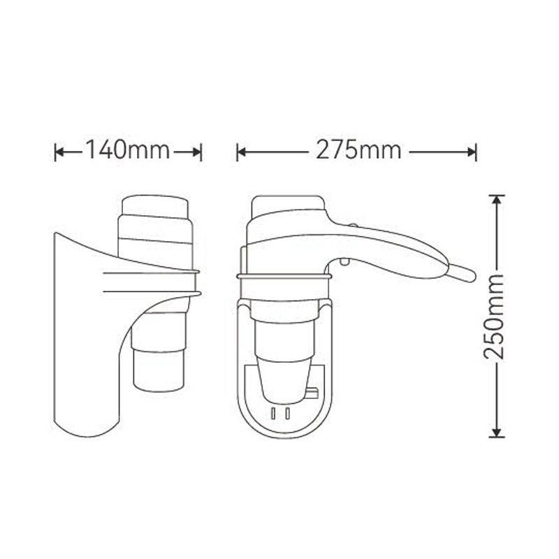 Wall-Mounted Bathroom Hair Dryer