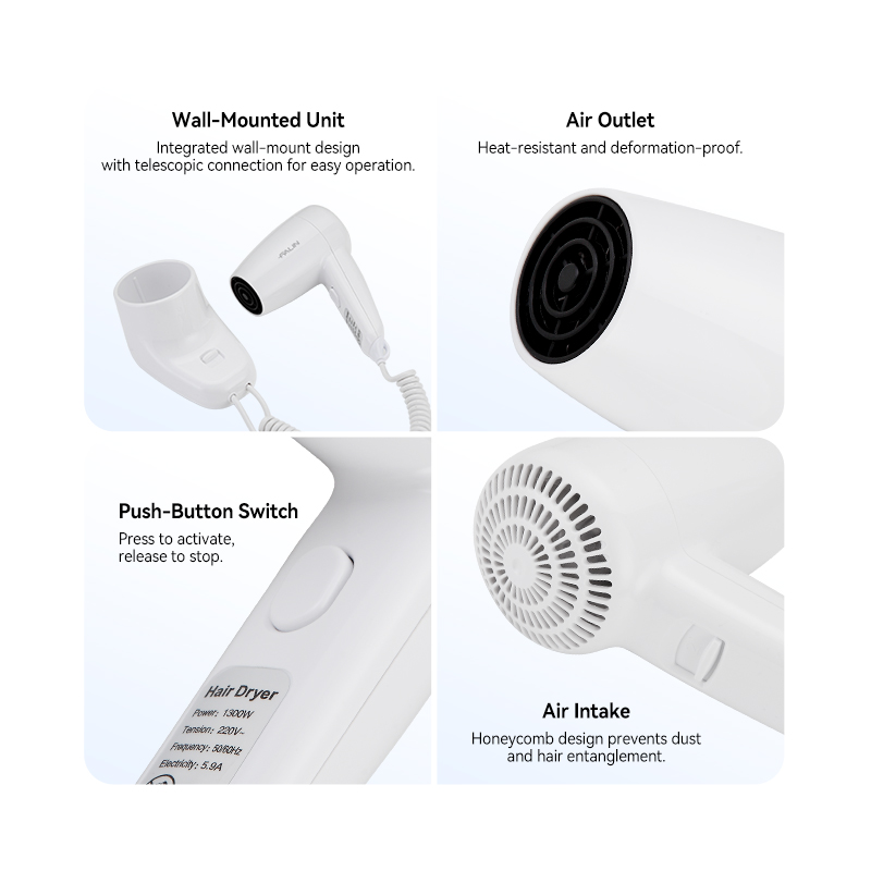 White Portable Hair Dryer