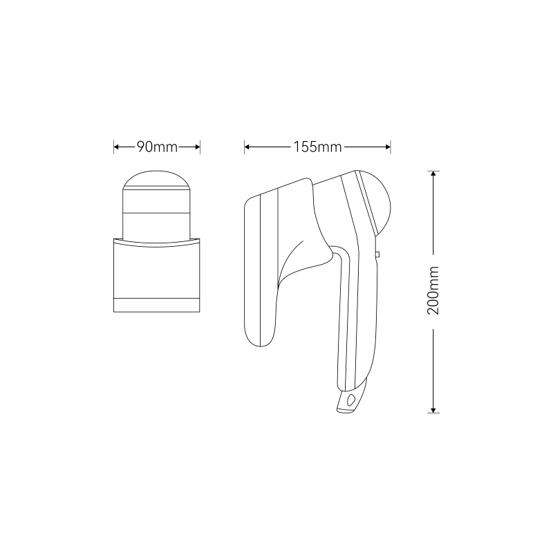 White Portable Hair Dryer