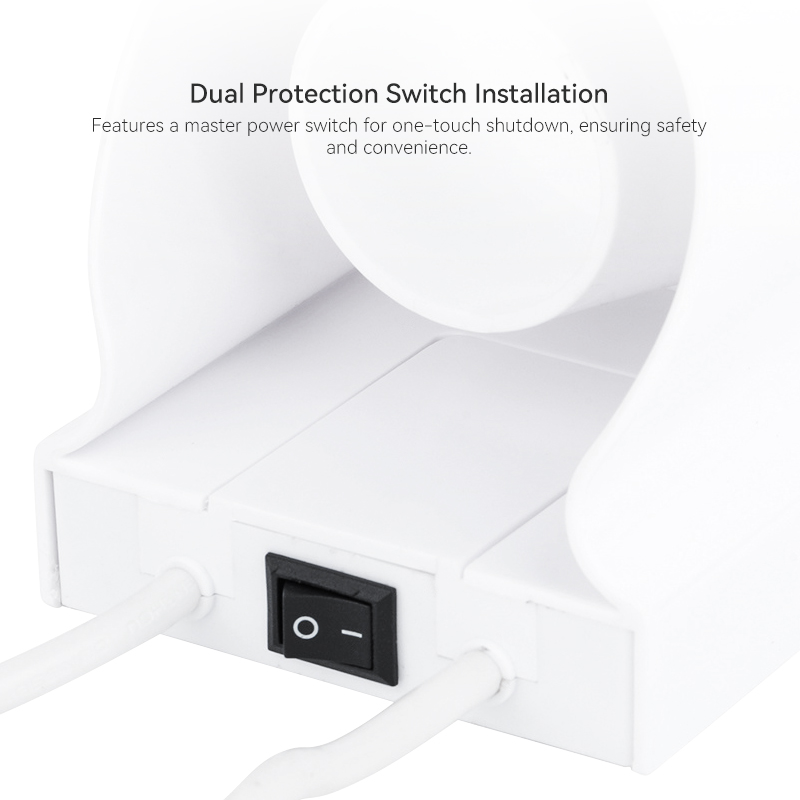 Wall-Mounted Nylon High-Power Hair Dryer