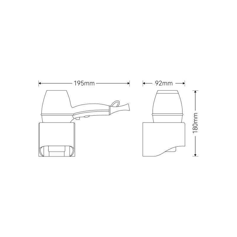 Wall-Mounted Nylon High-Power Hair Dryer